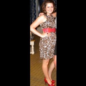 Leopard Print Dress (with POCKETS)!